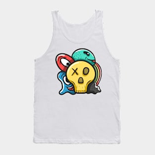 Monster Character Doodle Art Tank Top